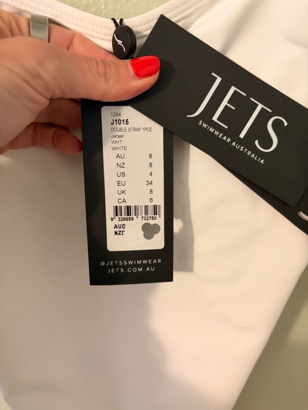 NWT JETS by Jessika Allen Double-Strap Classic One-Piece Swimsuit - Picture 3 of 6